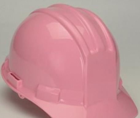 Uniquely stylish and practical, Pink Construction Hat adds a pop of color to safety gear. Perfect for women in construction or as a novelty statement piece.