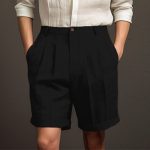 Step up your style with Men's Pleated Shorts. Classic yet modern, offering a polished yet comfortable look for warm weather. Dress up or down, always in vogue. Shop now!