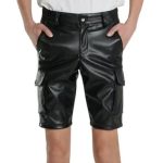 Elevate Your Style: Leather Shorts for Men. Crafted from premium materials, discover a range of sleek designs for a bold, fashion-forward statement. Comfort meets luxury in every wear.