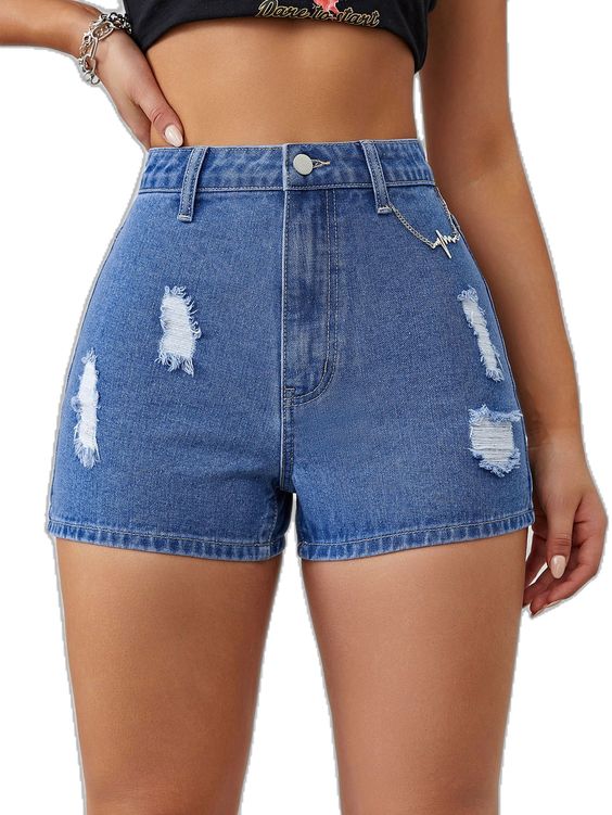 DIY jean shorts cutting tips.