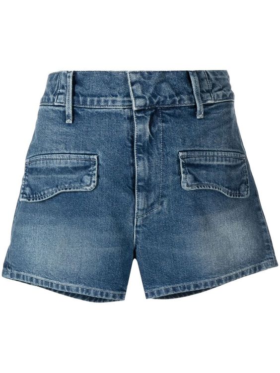 Outfit ideas for blue shorts.