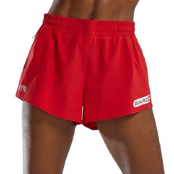 Style red men's shorts.