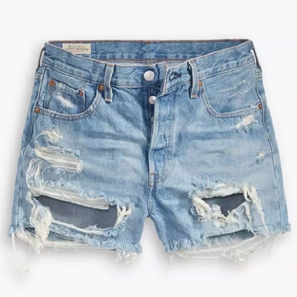 Dress up denim shorts.