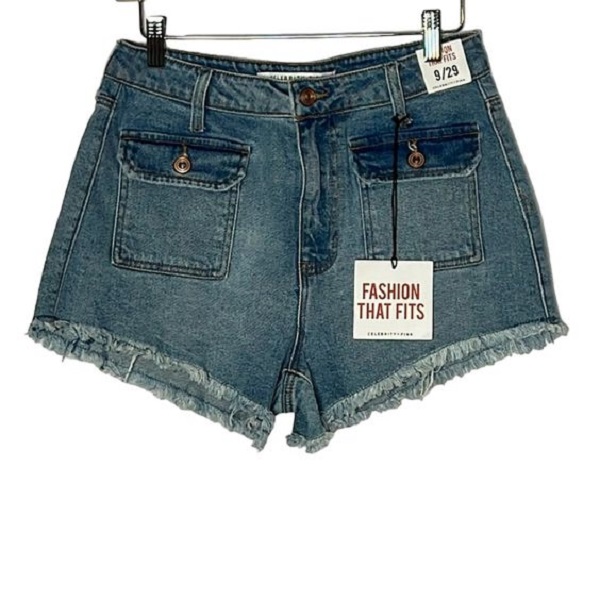 Dress up denim shorts.