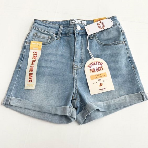 Alter denim shorts waist.