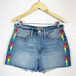 Alter denim shorts waist.