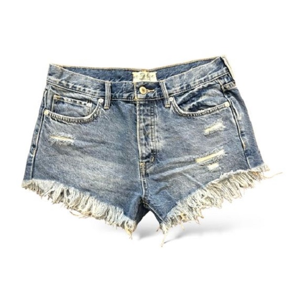 DIY denim cut-offs.