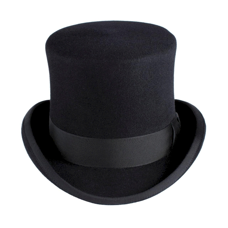 who wears a top hat